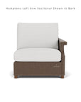 Lloyd Flanders Hamptons Outdoor Wicker Sectional Lounge Set Chair