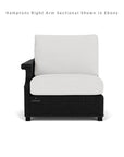 Hamptons Outdoor Wicker Small Chaise Sectional With Ottoman Lloyd Flanders - Uptown Sebastian