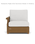 Hamptons Outdoor Wicker Small Chaise Sectional With Ottoman Lloyd Flanders - Uptown Sebastian