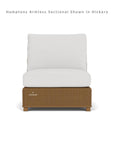 Hamptons Outdoor Wicker Small Chaise Sectional With Ottoman Lloyd Flanders - Uptown Sebastian