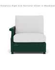 Hamptons Outdoor Wicker Small Chaise Sectional With Ottoman Lloyd Flanders - Uptown Sebastian