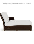 Hamptons Outdoor Wicker Small Chaise Sectional With Ottoman Lloyd Flanders - Uptown Sebastian