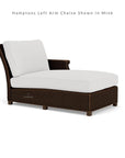 Hamptons Outdoor Wicker Small Chaise Sectional With Ottoman Lloyd Flanders - Uptown Sebastian