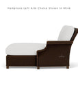 Hamptons Outdoor Wicker Small Chaise Sectional With Ottoman Lloyd Flanders - Uptown Sebastian