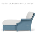 Hamptons Outdoor Wicker Small Chaise Sectional With Ottoman Lloyd Flanders - Uptown Sebastian