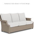 Hamptons Outdoor Wicker Sofa and Lounge Chair Set With Tables - Uptown Sebastian