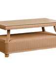 Hamptons Rectangular Outdoor Cocktail Table With Glass Lloyd Flanders - Uptown Sebastian