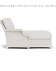 Hamptons Right Arm Chaise Unit All-Weather Outdoor Furniture - Uptown Sebastian