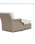 Hamptons Right Arm Chaise Unit All-Weather Outdoor Furniture - Uptown Sebastian