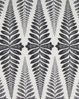 D.V. Kap Jantar Charcoal Floral Black Large Throw Pillow With Insert