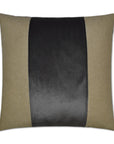 D.V. Kap Jefferson Band / Ribbon Grey Large Throw Pillow With Insert