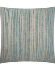 Julep Mist Stripes Turquoise Teal Large Throw Pillow With Insert - Uptown Sebastian