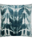 Kanoko Lagoon Global Turquoise Teal Large Throw Pillow With Insert - Uptown Sebastian