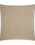 Lena Wheat Beach Solid Tan Taupe Large Throw Pillow With Insert - Uptown Sebastian