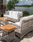 Mackinac Patio Lounge Set With Sofa Chairs Loveseat and Tables - Uptown Sebastian