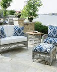 Mackinac Wicker Patio Furniture Set Loveseat and Lounge Chair Set - Uptown Sebastian