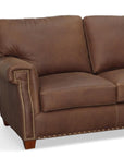 Made In the USA 90" Top Grain Leather Sofa Modern Hartford - Uptown Sebastian