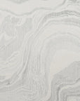 D.V. Kap Manon Silver Abstract Glam Silver Large Throw Pillow