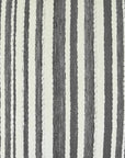 Marisol Charcoal Stripes Grey Large Throw Pillow With Insert - Uptown Sebastian