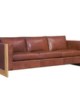 Mendenhall Premium Made to Order Leather Sofa With Wood Frame - Uptown Sebastian