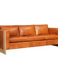 Mendenhall Premium Made to Order Leather Sofa With Wood Frame - Uptown Sebastian