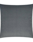 Merino Flannel Solid Grey Large Throw Pillow With Insert - Uptown Sebastian