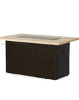 Mesa 52" Rectangular Fire Table with Gray Travertine Top Lloyd Flanders - Uptown Sebastian