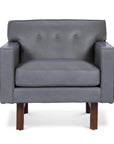 Midcentury Rehder Top Grain Leather Club Chair for Living Room - Uptown Sebastian