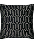 Moda Black Global Black Large Throw Pillow With Insert - Uptown Sebastian
