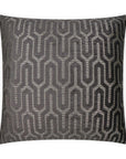 Moda Charcoal Global Grey Large Throw Pillow With Insert - Uptown Sebastian