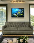 Uptown Sebastian Leather Sofa - 90 Henry Grain Leather Couch - American Made Leather