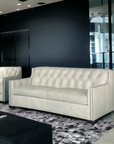 Uptown Sebastian Leather Sofa - 90 Henry Grain Leather Couch - American Made Leather