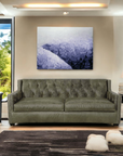 Uptown Sebastian Leather Sofa - 90 Henry Grain Leather Couch - American Made Leather