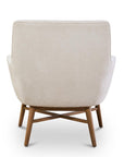 Modern Nubuck Leather Accent Chair Swell For Living Room - Uptown Sebastian