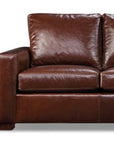 Uptown Sebastian No Regrets Grain Leather Couch High Back Made the USA