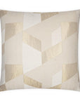Noren Glam Geometric Gold Large Throw Pillow With Insert - Uptown Sebastian