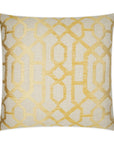 Portico Gold Global Geometric Gold Large Throw Pillow With Insert - Uptown Sebastian
