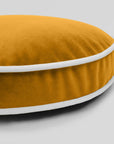 D.V. Kap Posh Mustard Solid Yellow Large Throw Pillow With Insert