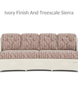 Reflections Crescent Sofa All Weather Wicker Sunbrella Cushions - Uptown Sebastian