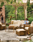 Reflections Wicker Crescent Sofa 7PC Lounge Set With Chairs and Tables - Uptown Sebastian