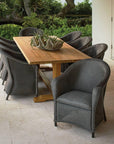Reflections Wicker Patio Dining Table and Chair Set for 8 People - Uptown Sebastian