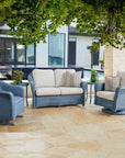 Reflections Wicker Patio Rocking Lounge Chair With Sunbrella Cushions - Uptown Sebastian