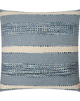 Sacred Valley Baltic Stripes Blue Large Throw Pillow With Insert - Uptown Sebastian