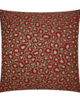 Sarafina Wine Animal Red Tan Taupe Large Throw Pillow With Insert - Uptown Sebastian