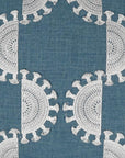Solara Blue Embroidery Global Blue Large Throw Pillow With Insert - Uptown Sebastian
