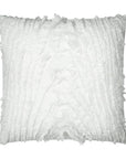 Stratus Textured Glam White Large Throw Pillow With Insert - Uptown Sebastian