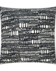 Tesota Domino Abstract Black Large Throw Pillow With Insert - Uptown Sebastian