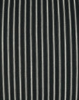 D.V. Kap Ticking Black Stripes Black Large Throw Pillow With Insert