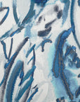 D.V. Kap Tisane Ocean Abstract Floral Blue Large Throw Pillow