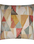Trent Rosewood Abstract Multi Color Large Throw Pillow With Insert - Uptown Sebastian